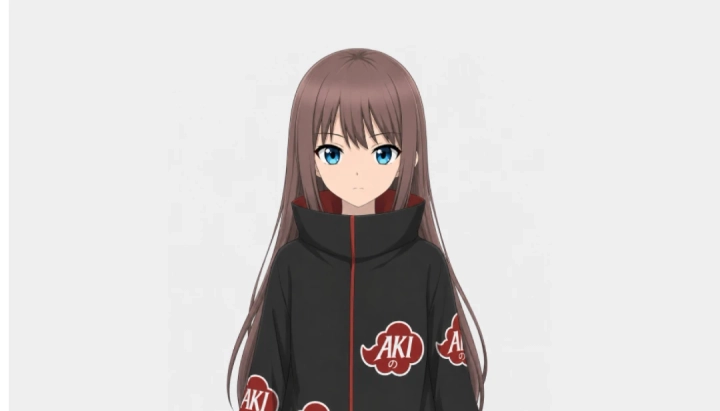 Sari menggunakan baju Akitsuki.